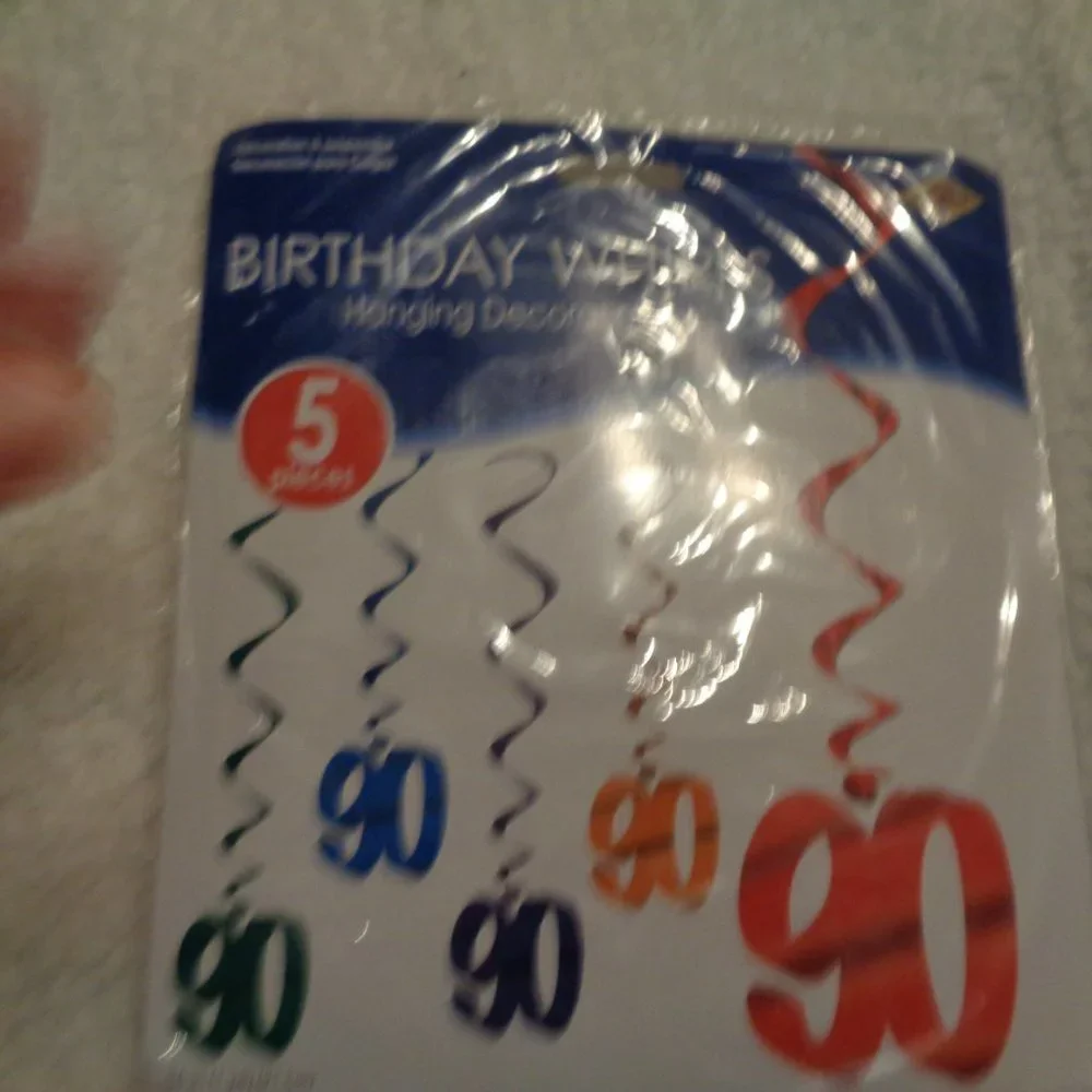 BUNDLE Lot of 90th Birthday Decorations